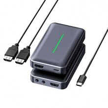 4K -Compatible Video Capture Card, Audio Video External Camera Capture Card Stream & Record in 4K/60fps