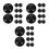 30Pcs Durable Black Rubber Trampoline Accessories Pole Cover Set 4