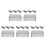 20Pcs Silver Rectangular Tinplate Storage Box for Snacks Candy Crafts 7