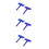6Pcs Durable Blue Rubber Wood Graining Tool Kit for Wall Decoration 6