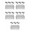 20Pcs Silver Rectangular Tinplate Storage Box for Snacks Candy Crafts 6