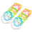 24Pcs Assorted Color Silly Straw Glasses Fun Loop Eyeglasses for Party 1