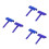 6Pcs Durable Blue Rubber Wood Graining Tool Kit for Wall Decoration 4