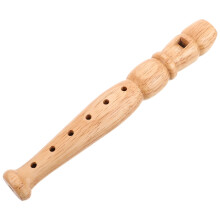 2Pcs Six-Hole Wooden Recorder Kids Clarinet Toy Musical Instrument