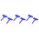 6Pcs Durable Blue Rubber Wood Graining Tool Kit for Wall Decoration 7