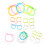24Pcs Assorted Color Silly Straw Glasses Fun Loop Eyeglasses for Party 10