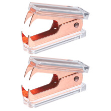 10Pcs Stylish Marble Rose Gold Staple Remover Tool for Office