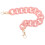 2Pcs Pink Acrylic Chain Straps for Handbags Durable DIY Replacement 1