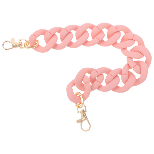 2Pcs Pink Acrylic Chain Straps for Handbags Durable DIY Replacement