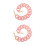 2Pcs Pink Acrylic Chain Straps for Handbags Durable DIY Replacement 9