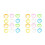 24Pcs Assorted Color Silly Straw Glasses Fun Loop Eyeglasses for Party 5