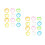 24Pcs Assorted Color Silly Straw Glasses Fun Loop Eyeglasses for Party 4
