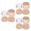 12Pcs Round Wooden Keepsake Box with Lid Beige Storage Box for Teeth 7