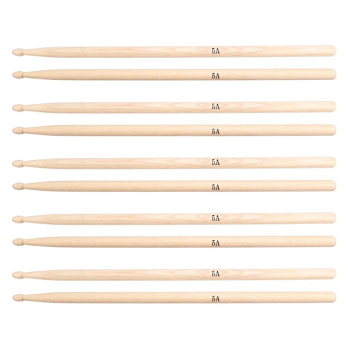 Drum Stick 5A Jazz Drumstick Stick Practice Teaching Solid Wood Drum Stick Drum Stick for Kids Percussion Instruments