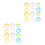 24Pcs Assorted Color Silly Straw Glasses Fun Loop Eyeglasses for Party 8