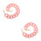 2Pcs Pink Acrylic Chain Straps for Handbags Durable DIY Replacement 7