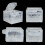 Replacement Shell Case for  Gamecube NGC DOL-001 and DOL-101 Video Game Consoles Games Accessories,C 5