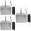 3Sets Compact Mini Dustpan and Cleaning Brush Set for Home Use Grey 9
