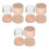 12Pcs Round Wooden Keepsake Box with Lid Beige Storage Box for Teeth 3