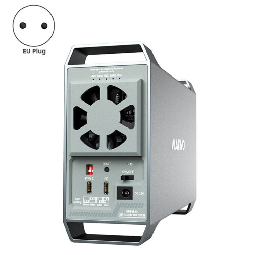 MAIWO 10Gbps Dual Bay 3.5 Polegadas Gabinete para Disco Rígido Externo com 4  Controle Inteligente de Temperatura para HDD de 2,5/3,5 Polegadas 1