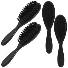 16Pcs Beard Shaping Brush Black Nylon Wood Men Face Shaving Tool