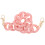 2Pcs Pink Acrylic Chain Straps for Handbags Durable DIY Replacement 2