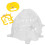 2Sets Yellow Plastic Calf Weaner Nose Ring Durable Cattle Weaning Tool 1