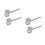 4Pcs Aluminum Meat Tenderizer Tool Silver Dual-Sided Pounder Mallet 8