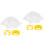 2Sets Yellow Plastic Calf Weaner Nose Ring Durable Cattle Weaning Tool 5