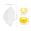 2Sets Yellow Plastic Calf Weaner Nose Ring Durable Cattle Weaning Tool 9