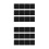24Pcs Lightweight Carbon Fiber Kitchen Compost Bin Filter Pads Black 9