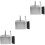 3Sets Compact Mini Dustpan and Cleaning Brush Set for Home Use Grey 7