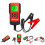 2Pcs Car Battery Testing Tool with LCD Display Durable ABS Red 11