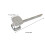 4Pcs Aluminum Meat Tenderizer Tool Silver Dual-Sided Pounder Mallet 10