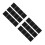 24Pcs Lightweight Carbon Fiber Kitchen Compost Bin Filter Pads Black 8