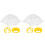 2Sets Yellow Plastic Calf Weaner Nose Ring Durable Cattle Weaning Tool 3