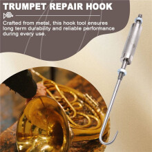 Trumpet Repair Tool Brass Instrument Repair Tool Tuning Slide Puller Remover Polishing Bracket Puller Tool for Flute Sax
