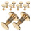 30Pcs Golden Flat Head Rivet Set for Repair and Craft Projects 2