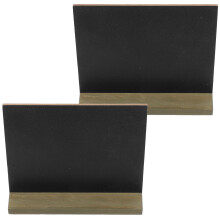 10Pcs Wooden Mini Blackboard Ornaments Vintage Message Boards for Home