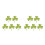 10Pcs Durable Green Patch Appliques DIY Decoration for Clothes 7