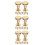 30Pcs Golden Flat Head Rivet Set for Repair and Craft Projects 3