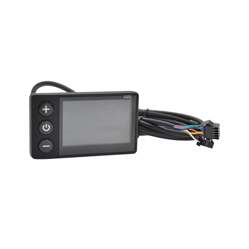 S866 24V/36V/48V Electric Bicycle Display S866 Lcd Screen Meter Ebike Power Assisted Scooter Control Panel Dashboard 4711362202013
