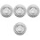 4Pcs Silver Stainless Steel Gutter Screens Downspout Leaf Drain Guards 5