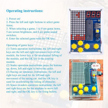 Gör-det-Själv-Lödningsprojektspelsats med 5 Retro Klassiska Spel för Lödning Elektroniskt Kit för STEM-Lödning