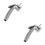 2Pcs Durable High Pressure Rv Shower Heads with Space-Saving Design 8