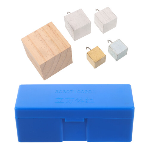 2Sets Multimaterial Dichte-Blöcke Kupfer Eisen Aluminium Holz Labor 2