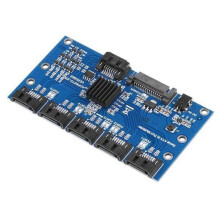 3.0 Expansion Card 1 to 5 Port Converter Expansion Card 6Gbps Motherboard Riser Card Hub Adapter