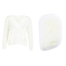 2Pcs Skin Care Milk Cotton Yarn White for Cozy Knitting Projects