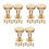 30Pcs Golden Flat Head Rivet Set for Repair and Craft Projects 5