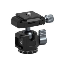 Panoramic Tripod Heads Aluminum Rotating Heads with Cold Shoe Mount Adapter for DSLR, Camera Trip, Phone Mount